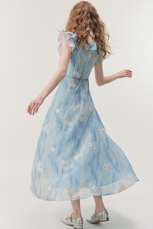 Summer Gradient A-Line Dress
