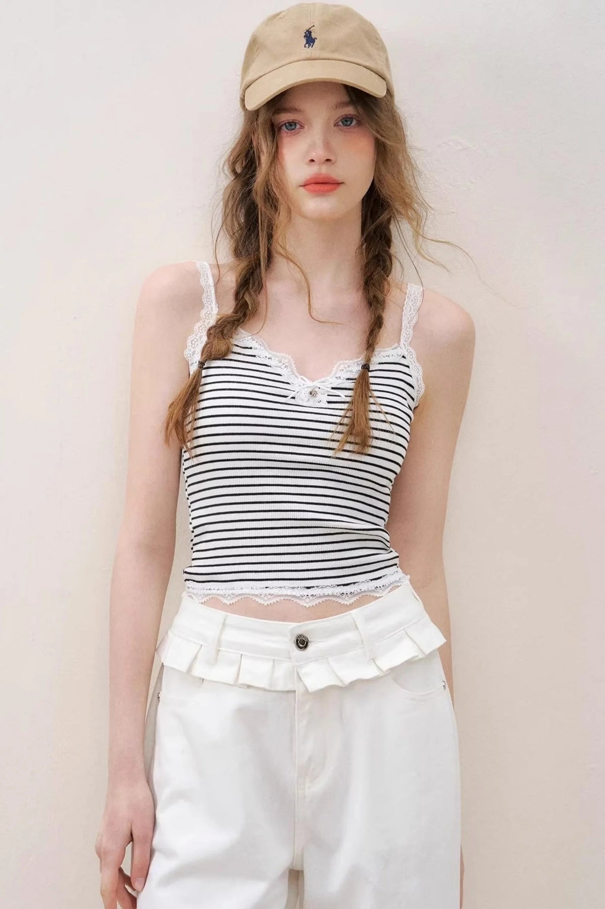 Summer High-Waist Denim Trousers