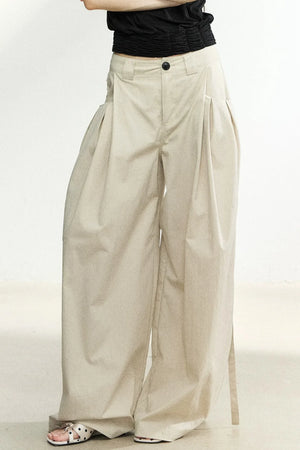 Summer High-Waisted Wide-Leg Pants