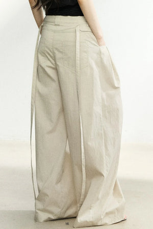 Summer High-Waisted Wide-Leg Pants