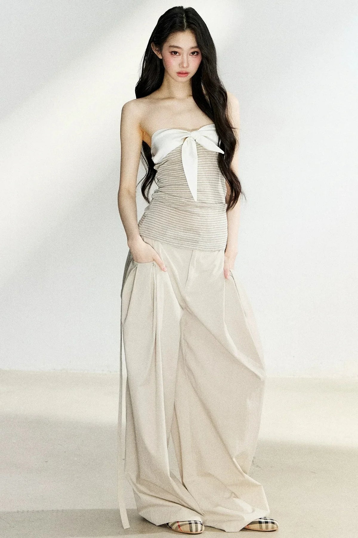 Summer High-Waisted Wide-Leg Pants