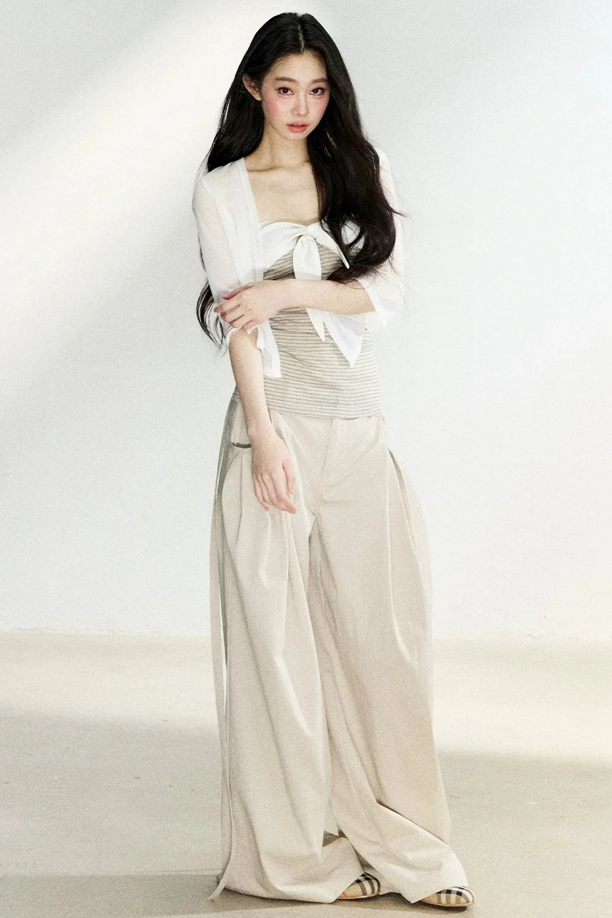Summer High-Waisted Wide-Leg Pants