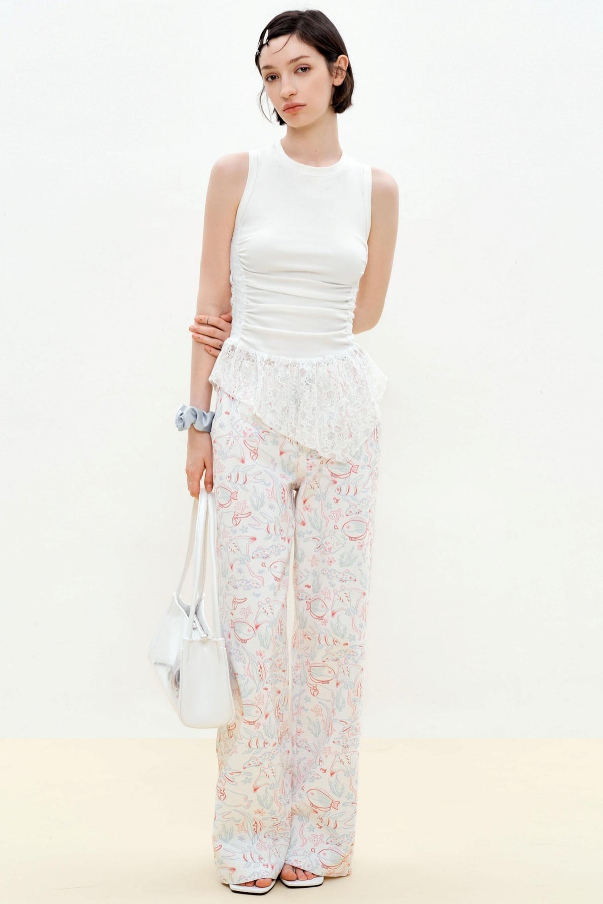 Summer Lace Asymmetrical Vest