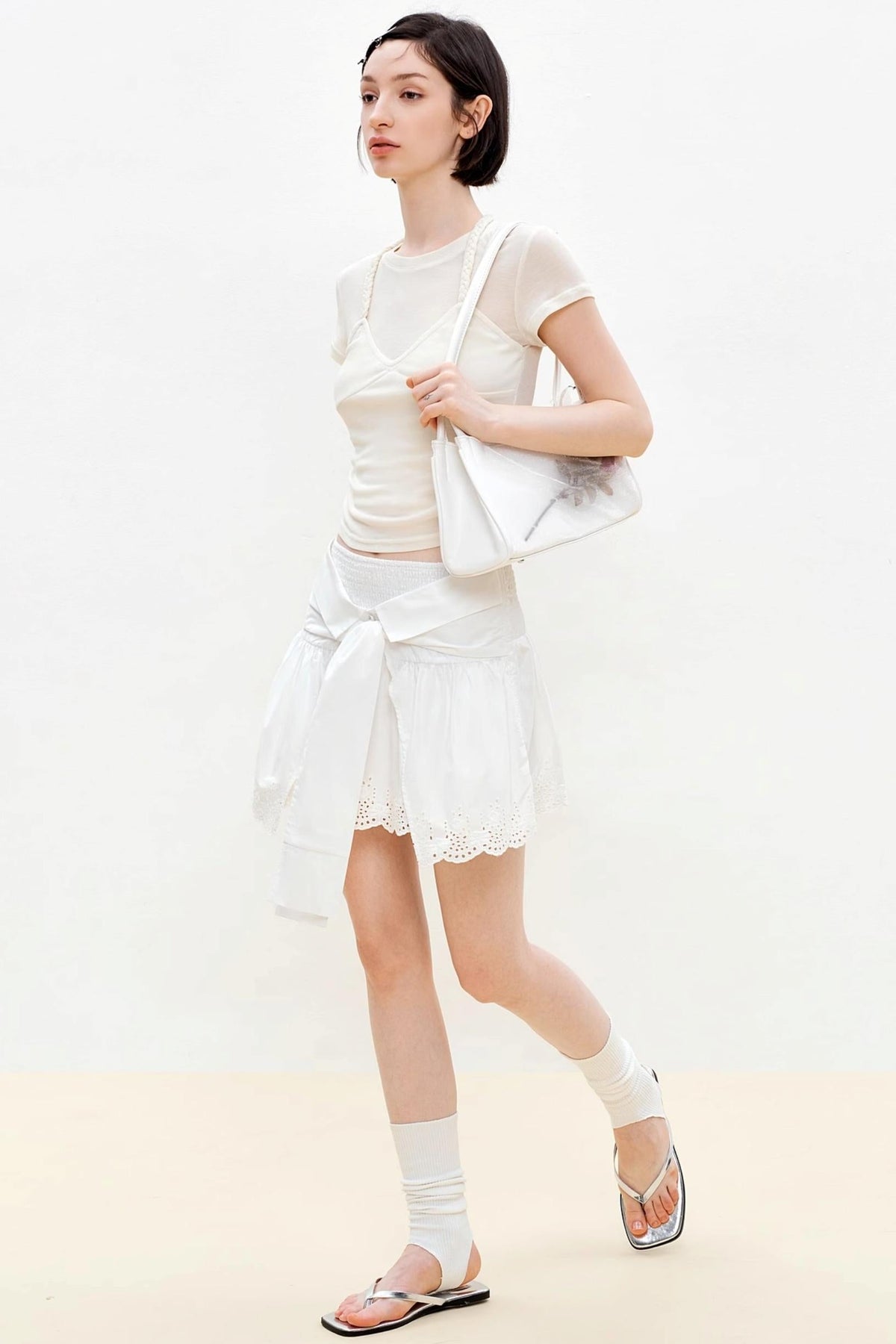 Summer Lace Halter Skirt