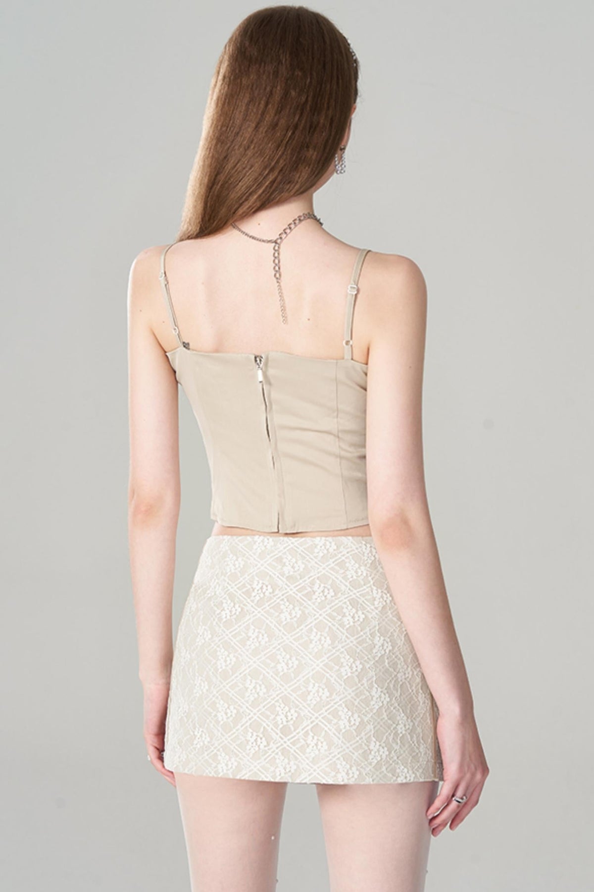 Summer Lace Halter Skirt Set-Up