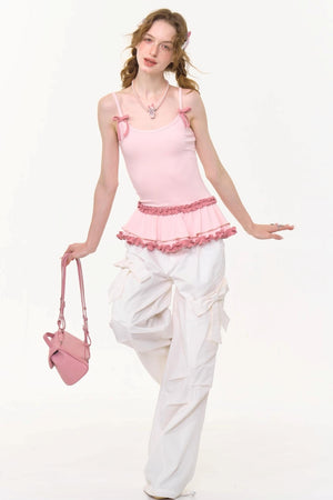 Summer Lace Knit Camisole