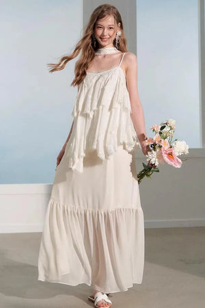 Summer Lace Top Vacation Set-Up