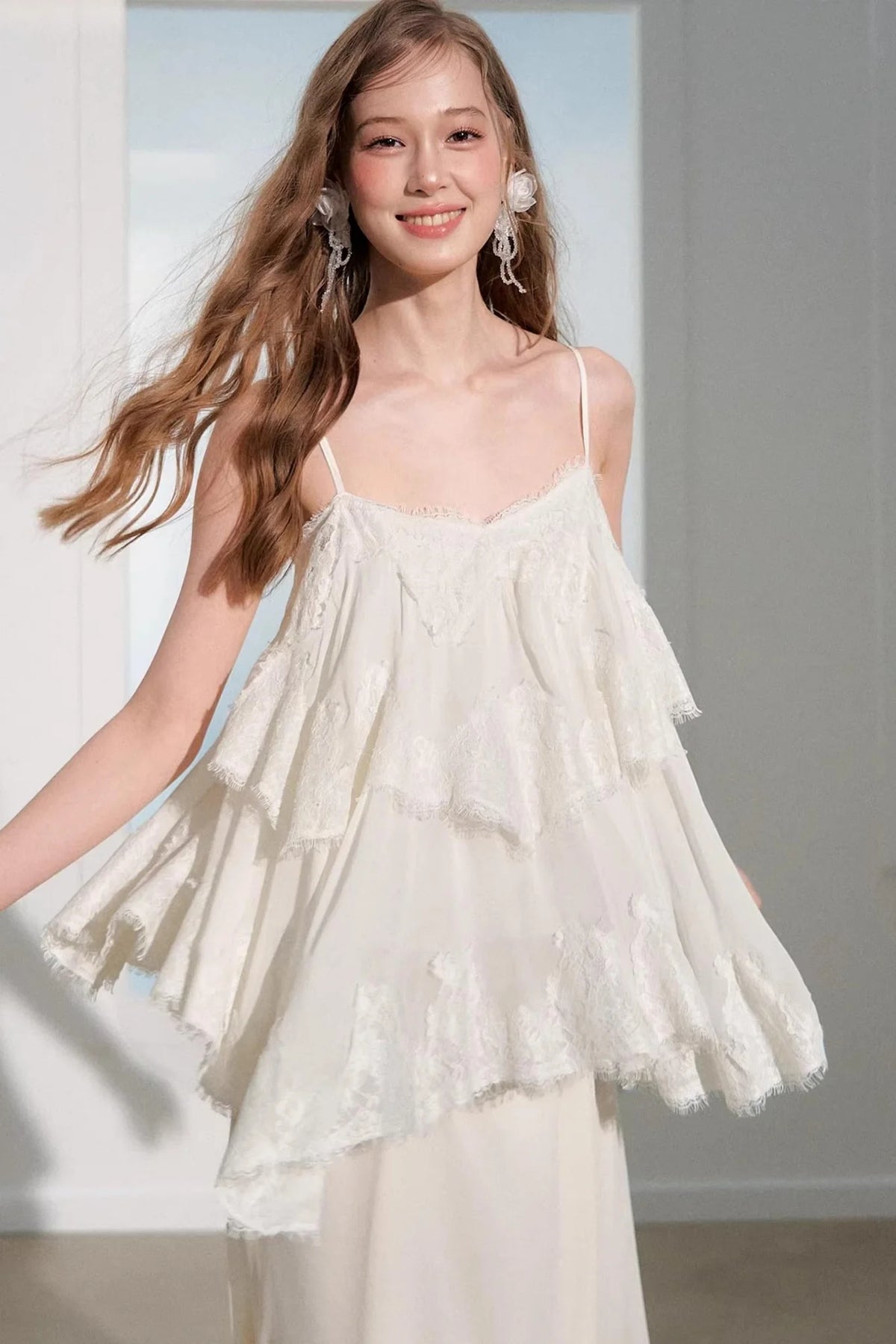 Summer Lace Top Vacation Set-Up