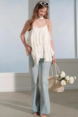 Summer Lace Top Vacation Set-Up
