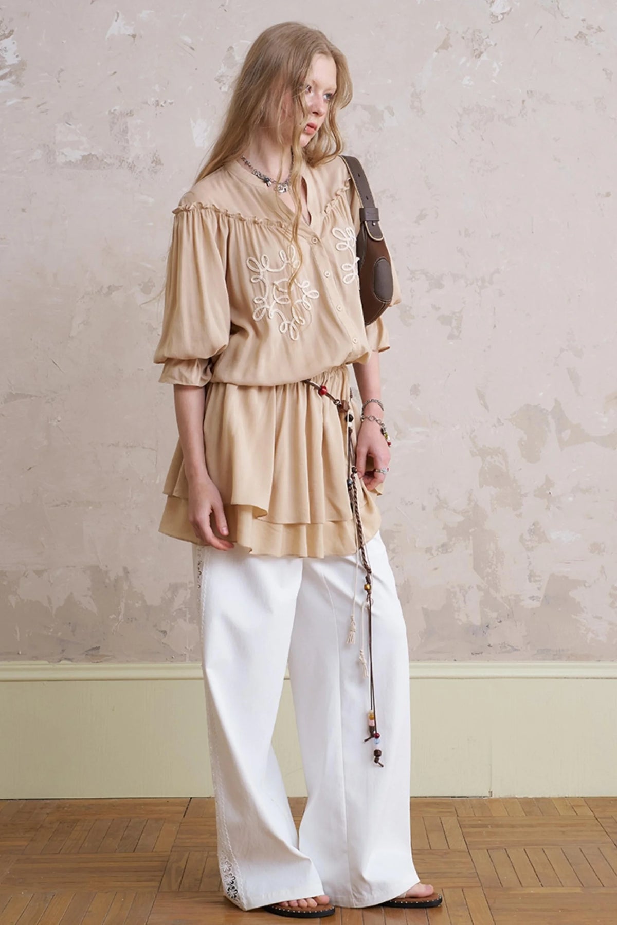 Summer Lace-Up Casual Pants