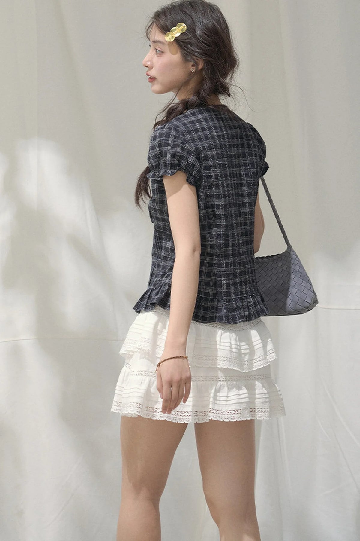 Summer Lace V-Neck Blouse