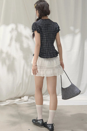 Summer Lace V-Neck Blouse