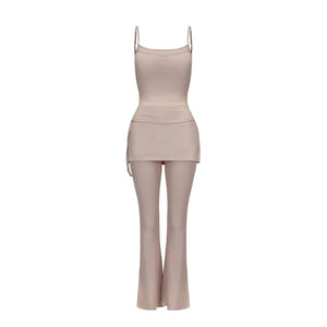 Summer Rhinestone Camisole & Pants Set