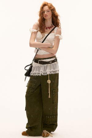 Summer Satin Pleated Camisole