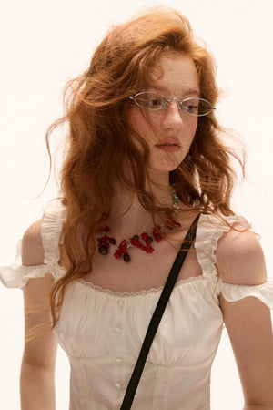 Summer Satin Pleated Camisole