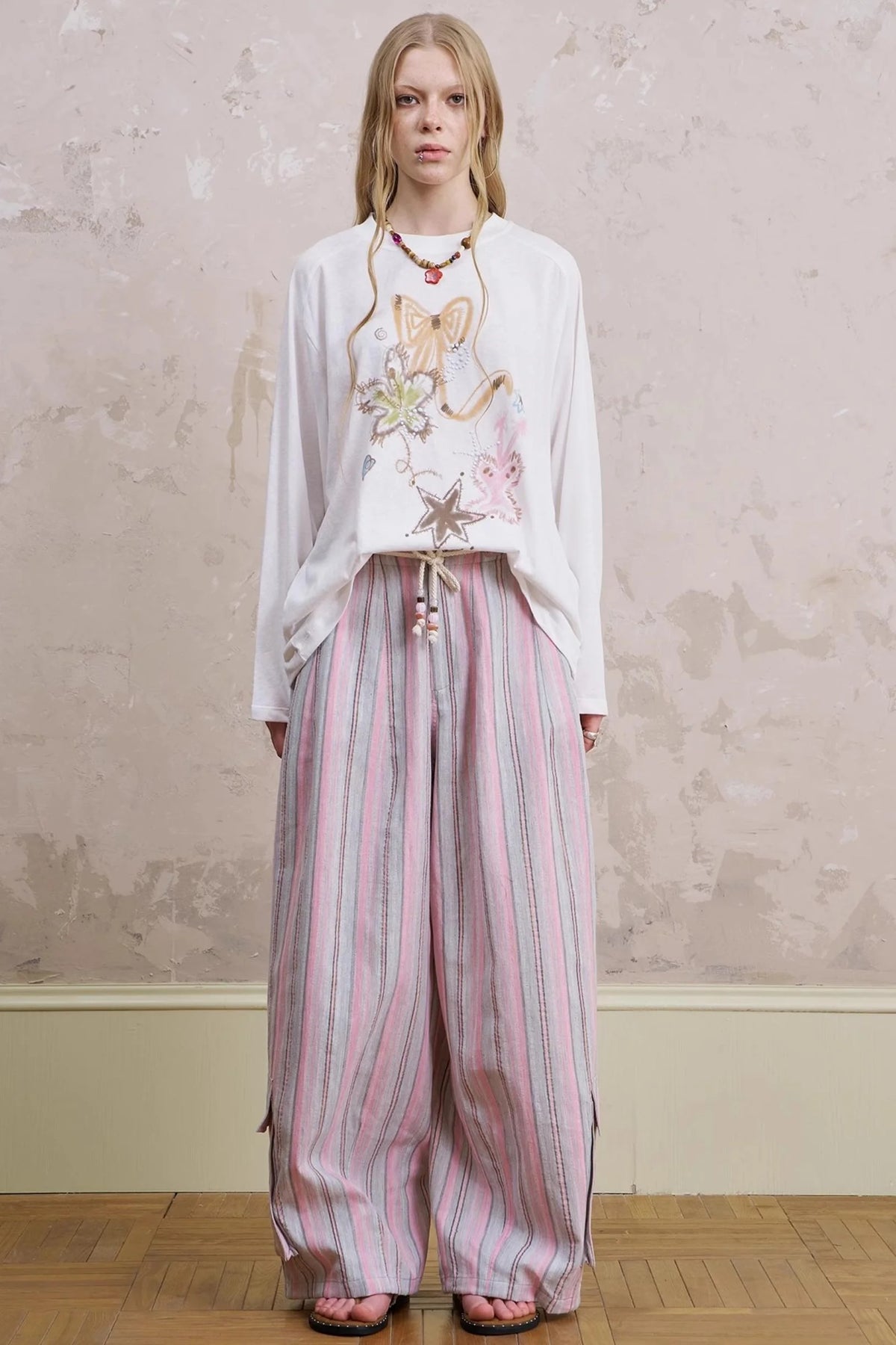 Summer Striped Trousers