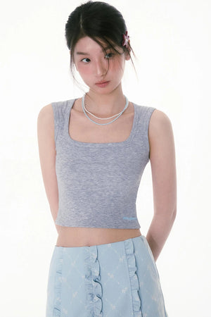 Summer U-Neck Halter Tank