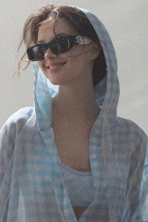 Sun Plaid Shirt & Shorts Set-Up
