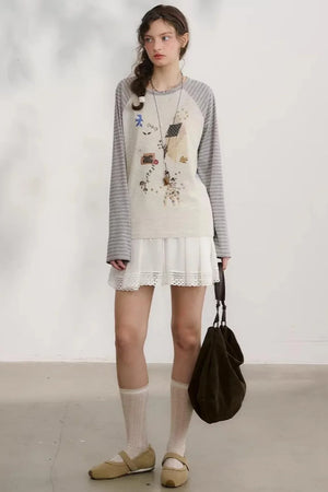 Sunday Party Striped Sweater