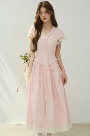 Sunlight Lace Waist-Cinching Dress