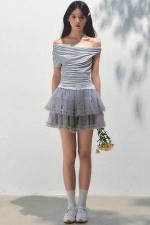 Sunset Halter A-Line Skirt