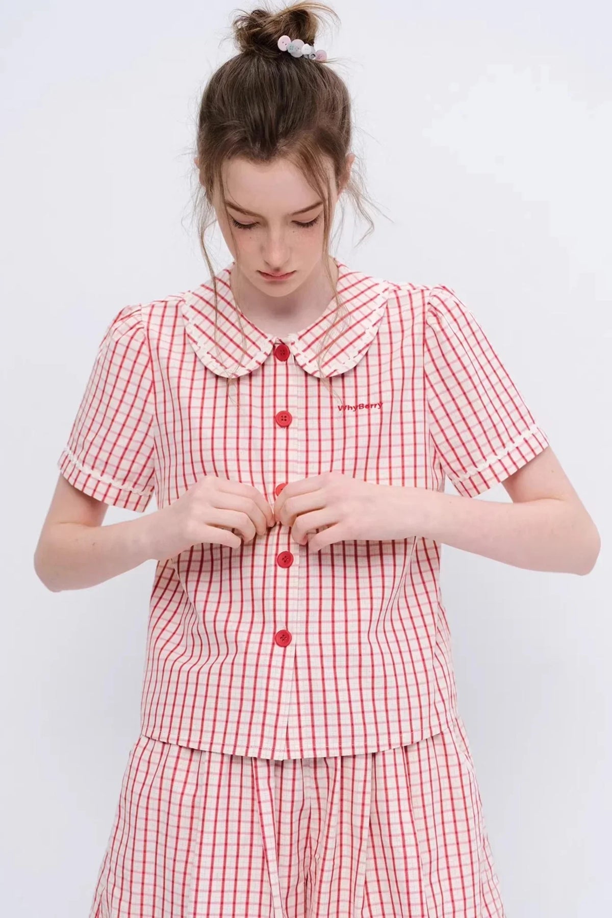 Sunset Island Doll Collar Shirt