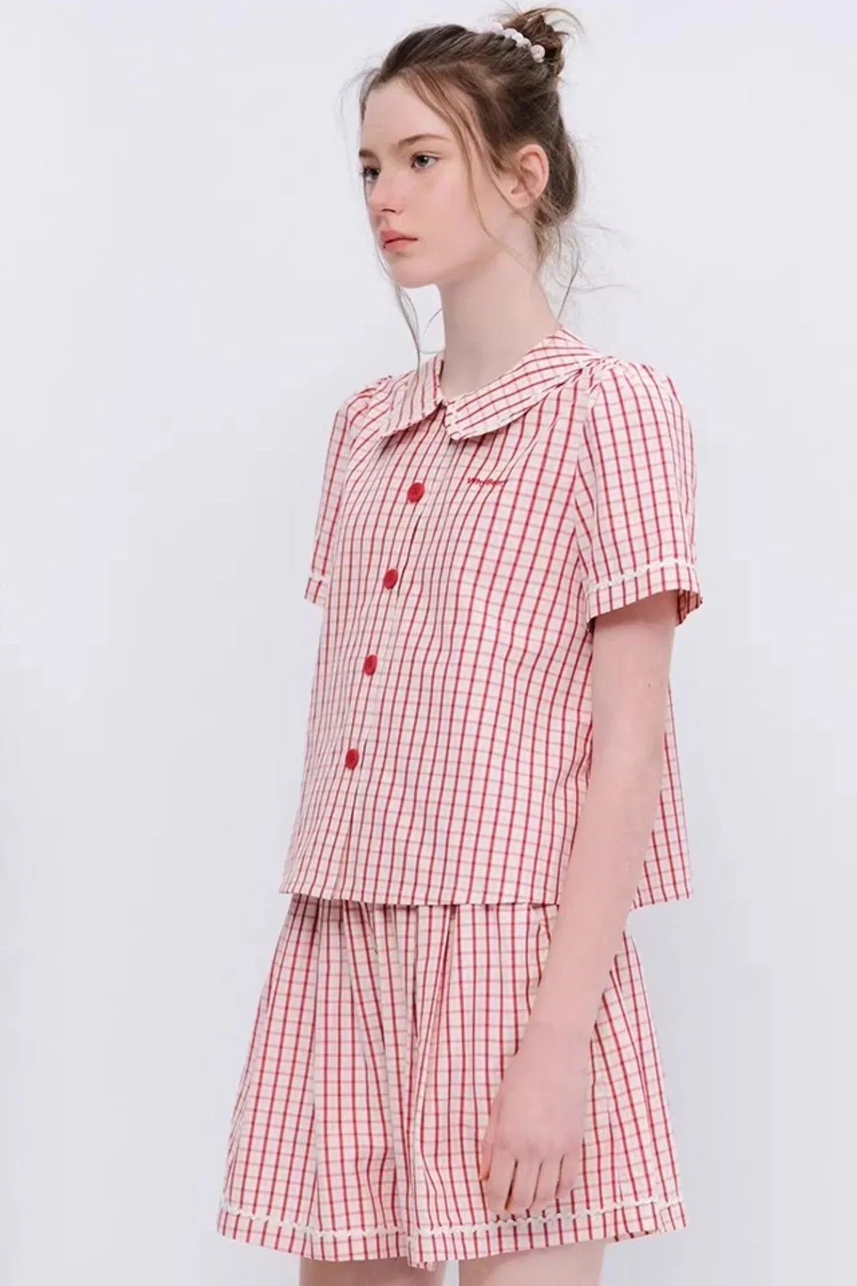 Sunset Island Doll Collar Shirt