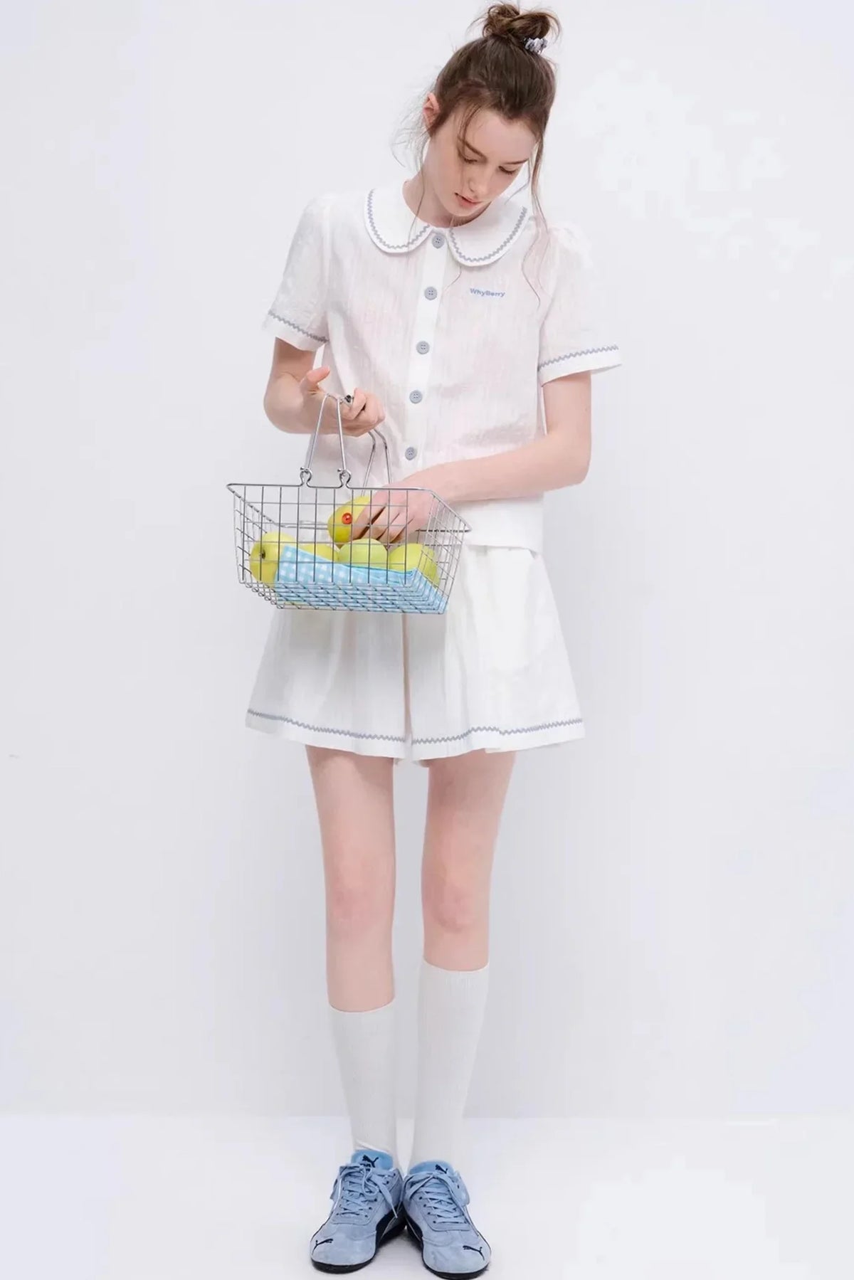 Sunset Island Doll Collar Shirt