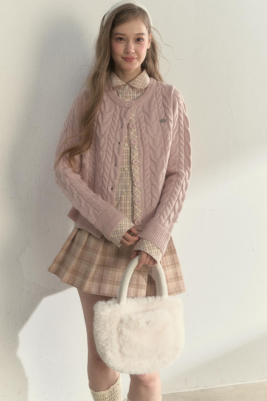 Sunset Pine Forest Wool Sweater