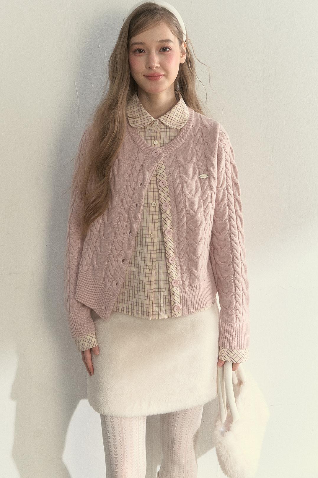 Sunset Pine Forest Wool Sweater