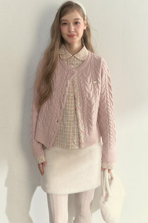 Sunset Pine Forest Wool Sweater