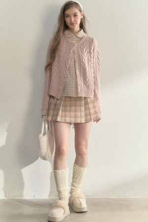 Sunset Pine Forest Wool Sweater