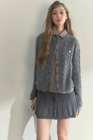 Sunset Pine Forest Wool Sweater