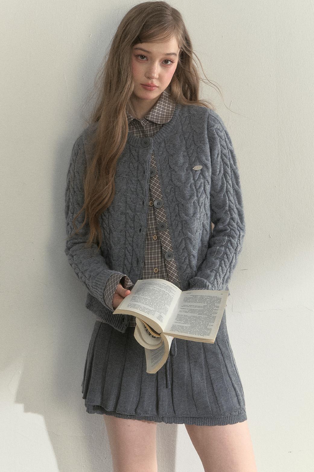 Sunset Pine Forest Wool Sweater