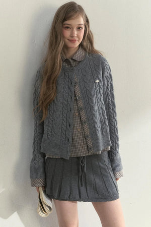 Sunset Pine Forest Wool Sweater