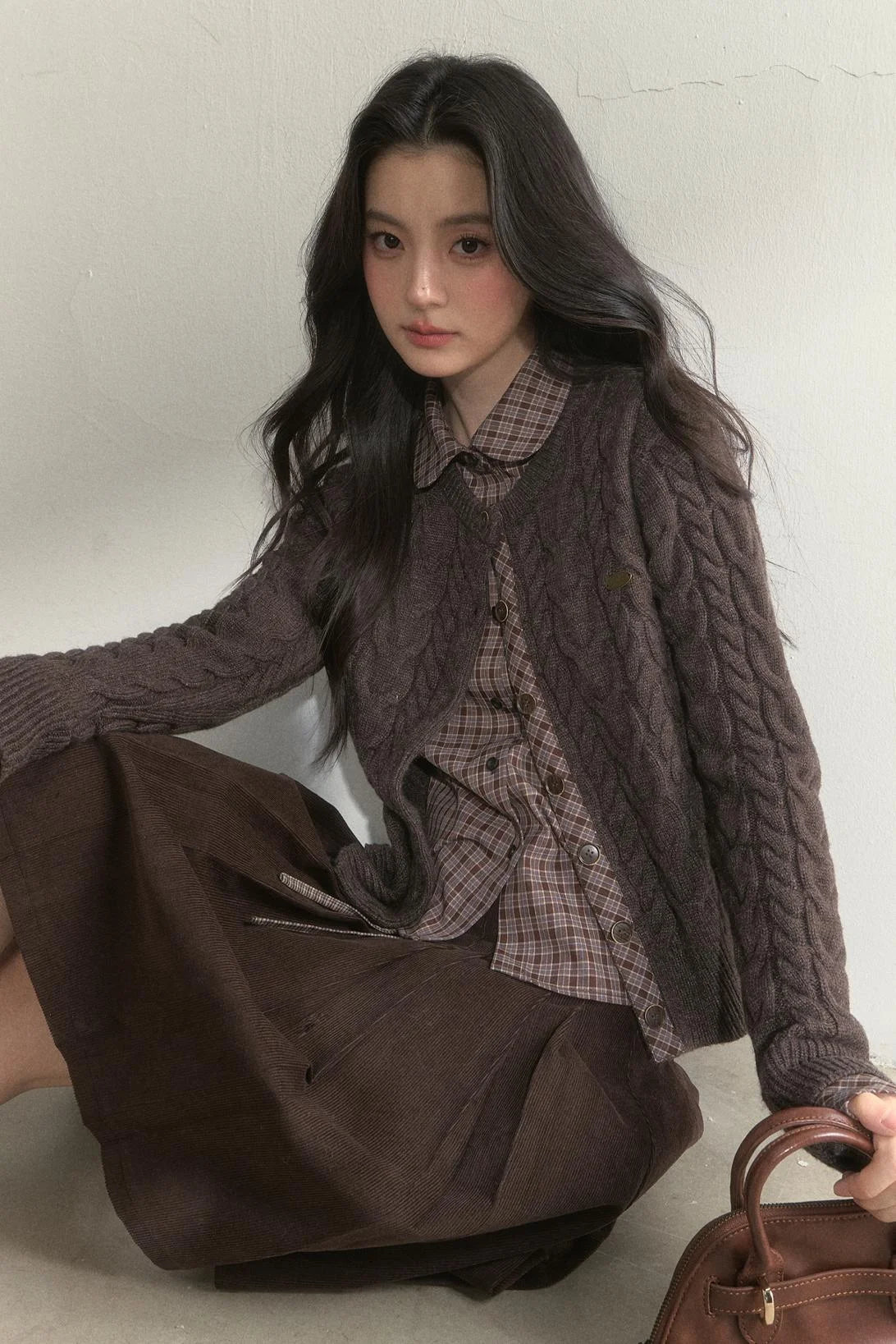 Sunset Pine Forest Wool Sweater