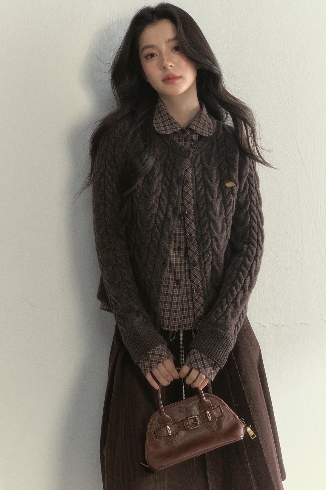 Sunset Pine Forest Wool Sweater