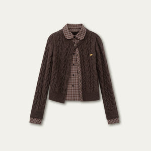 Sunset Pine Forest Wool Sweater