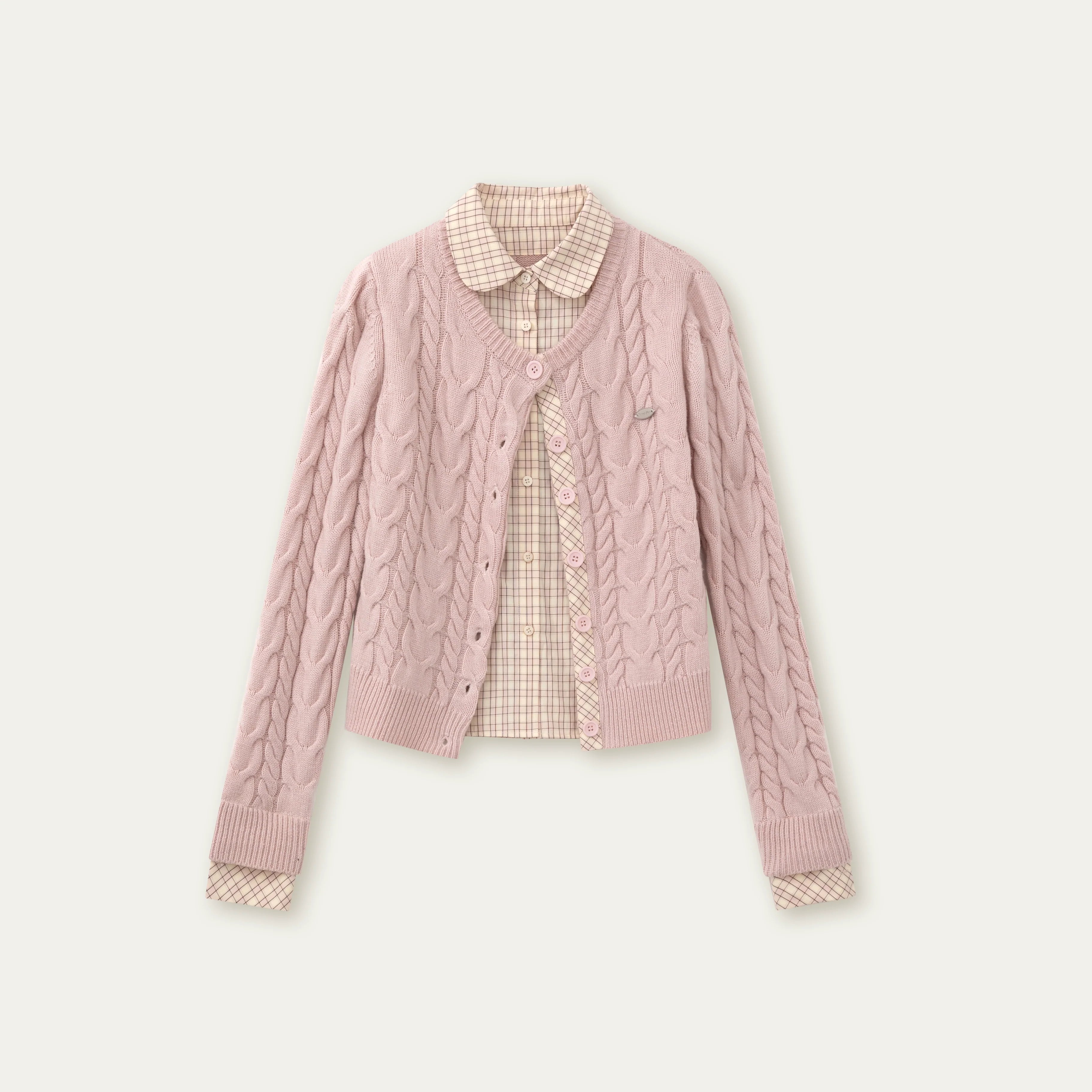 Sunset Pine Forest Wool Sweater