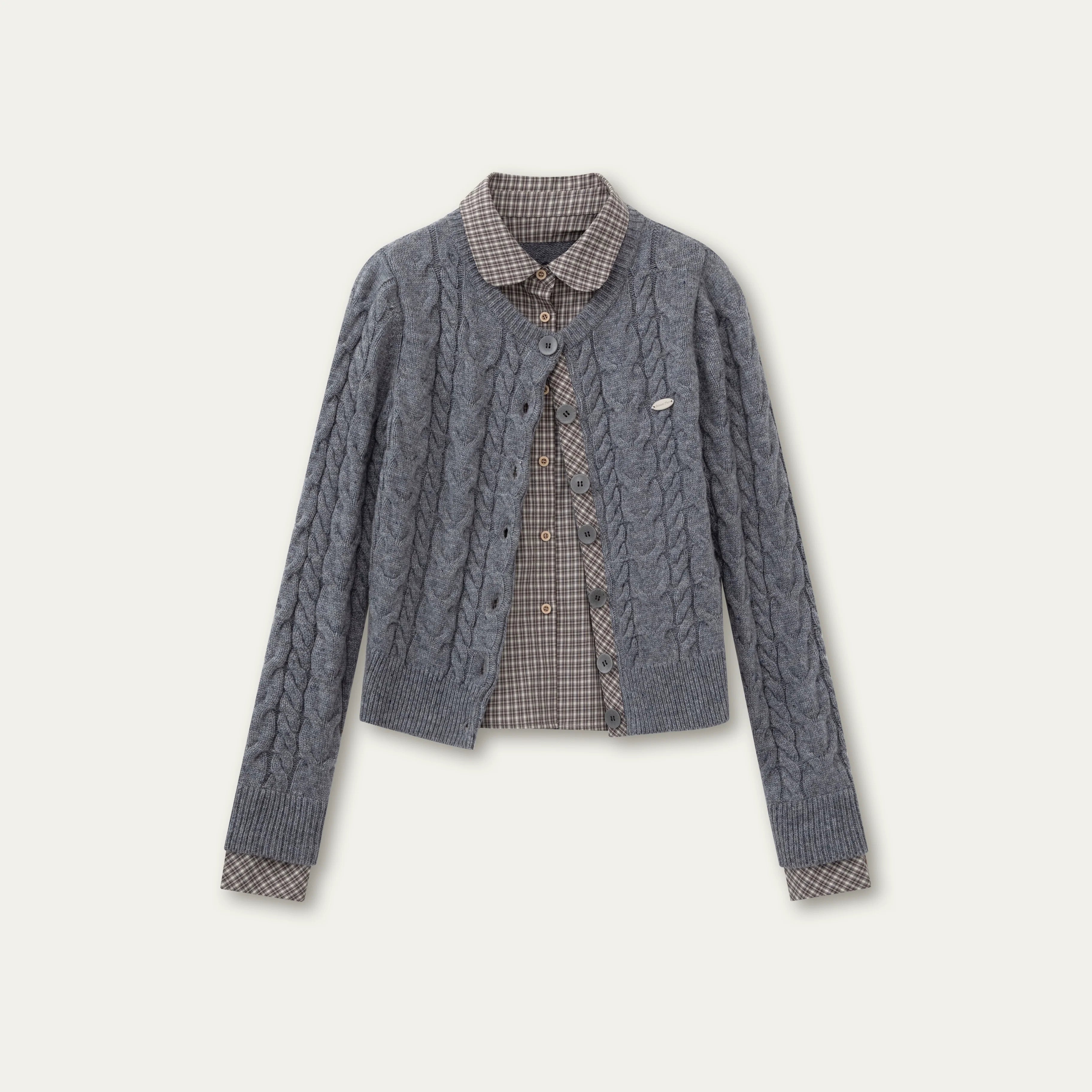 Sunset Pine Forest Wool Sweater