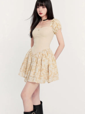 Sunset Rose Tie-Dye Dress