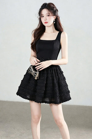 Suspender Lace Puffy Dress