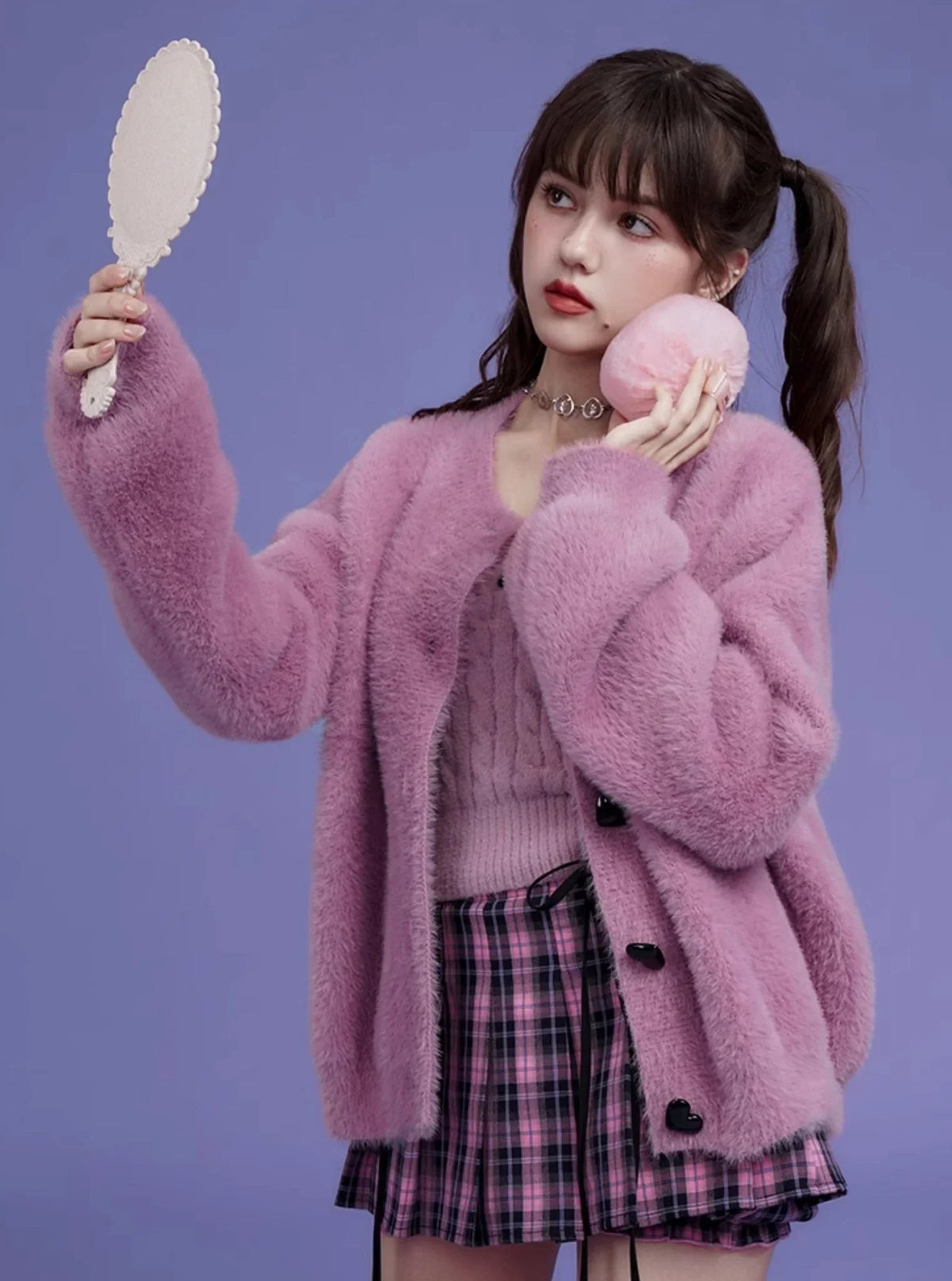 Suspender Sweater Two-piece Set
