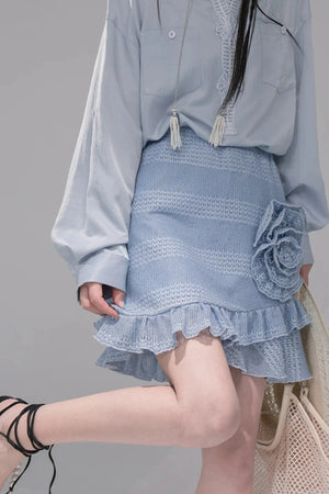 Swaying Mermaid Knitted Skirt