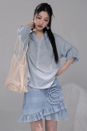 Swaying Mermaid Knitted Skirt
