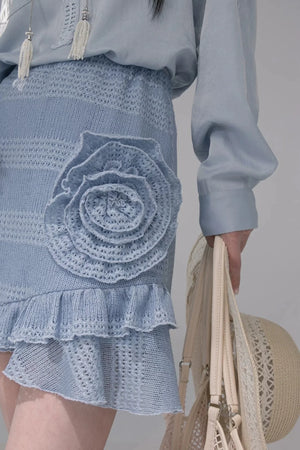 Swaying Mermaid Knitted Skirt