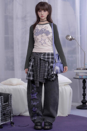 Sweet and Cool Dark Gray Washed Jeans
