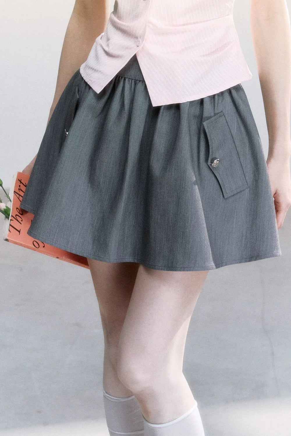 Sweet and Cool High-Waisted A-Line Skirt