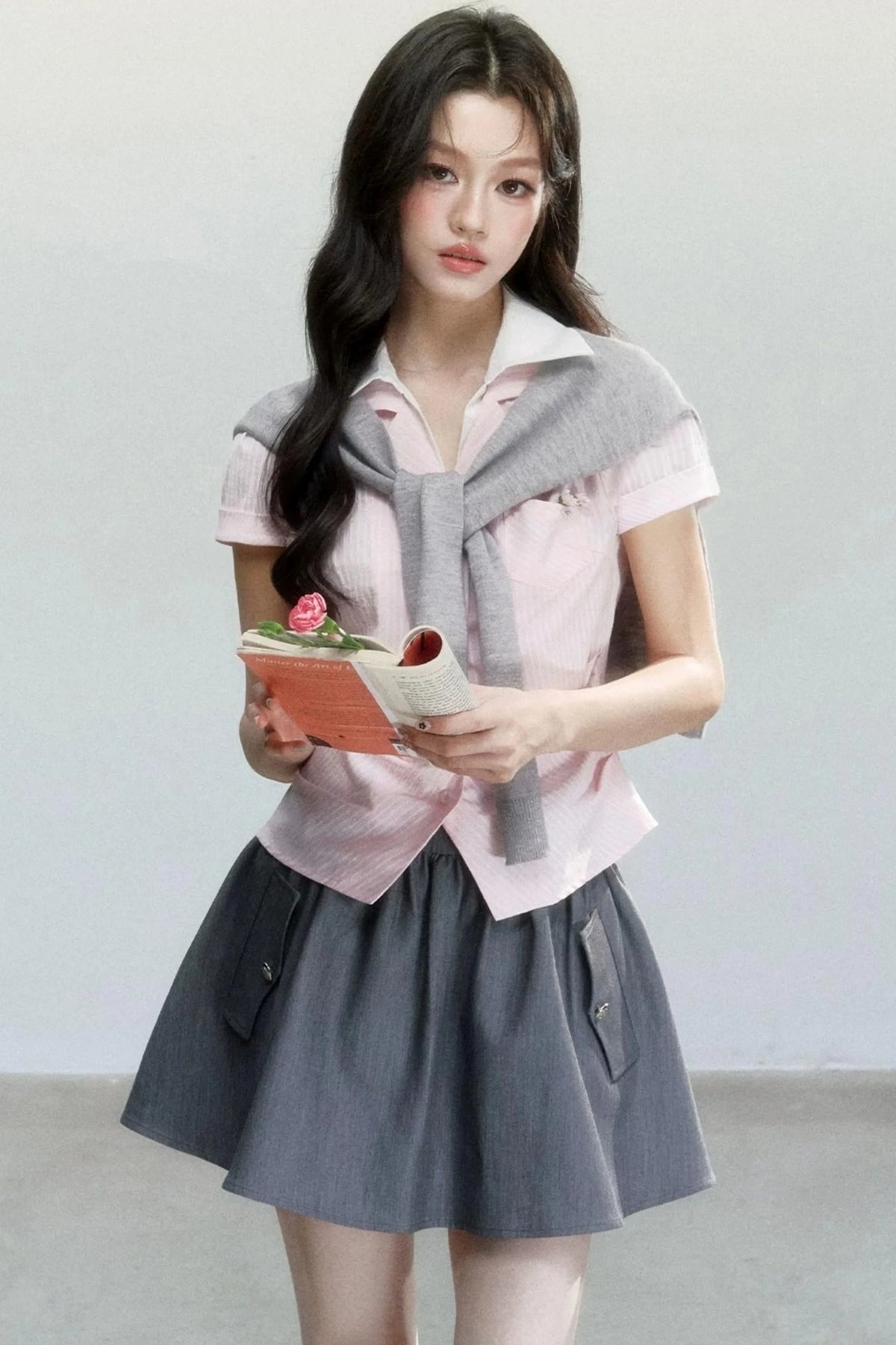 Sweet and Cool High-Waisted A-Line Skirt