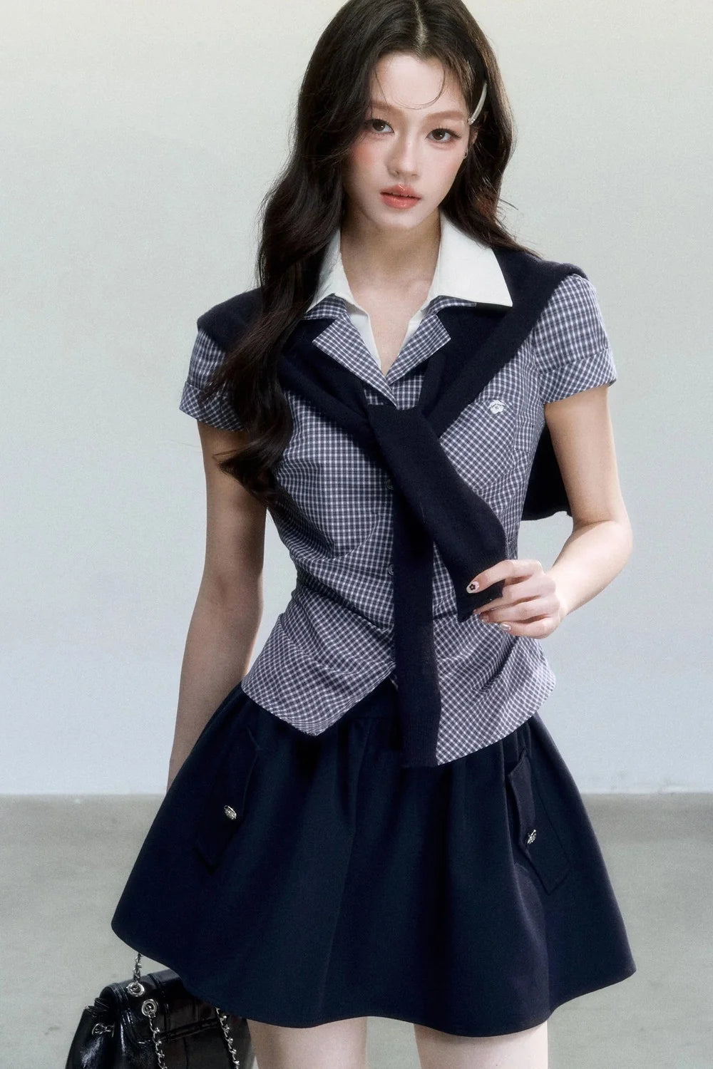 Sweet and Cool High-Waisted A-Line Skirt